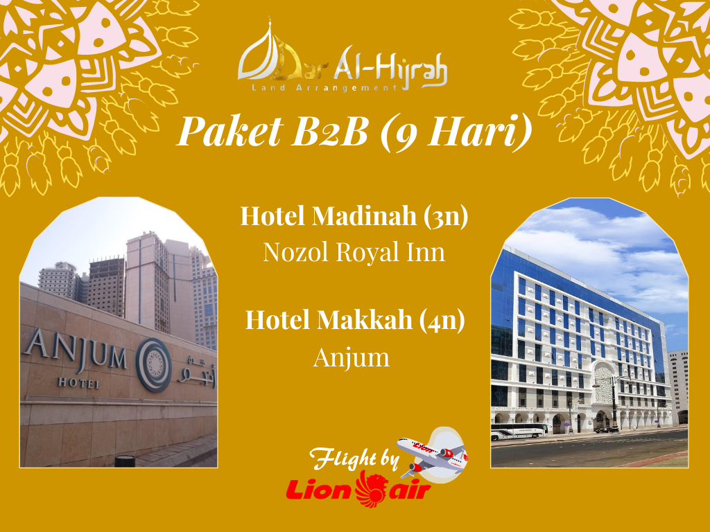 PAKET B2B (9 HARI) 05 FEBRUARI 2024/ 45 PAX