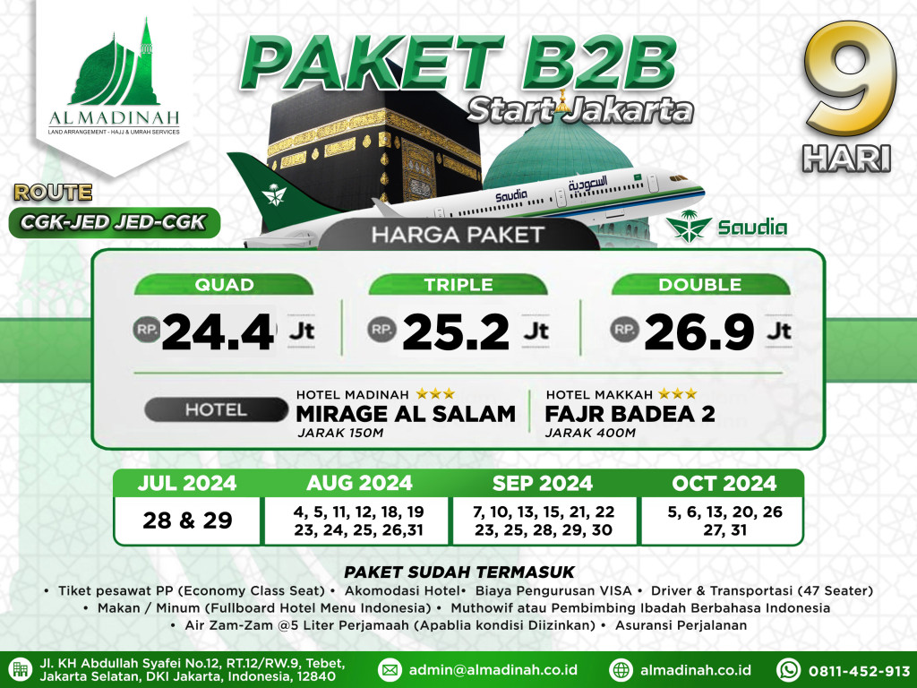 PAKET B2B 9D MIRAGE - BADE 2