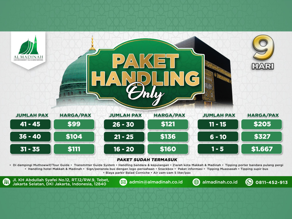 PAKET HANDLING ONLY 9D