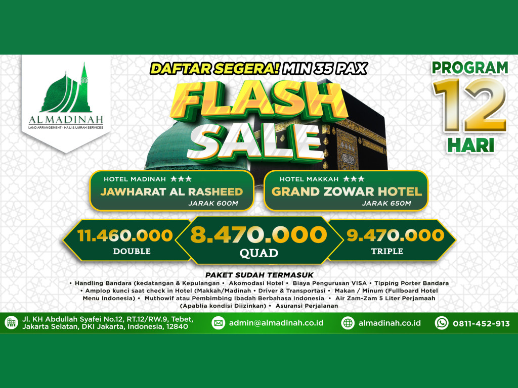 PROMO FLASH SALE MAATHER AL JIWAR X GRAND ZOWAR