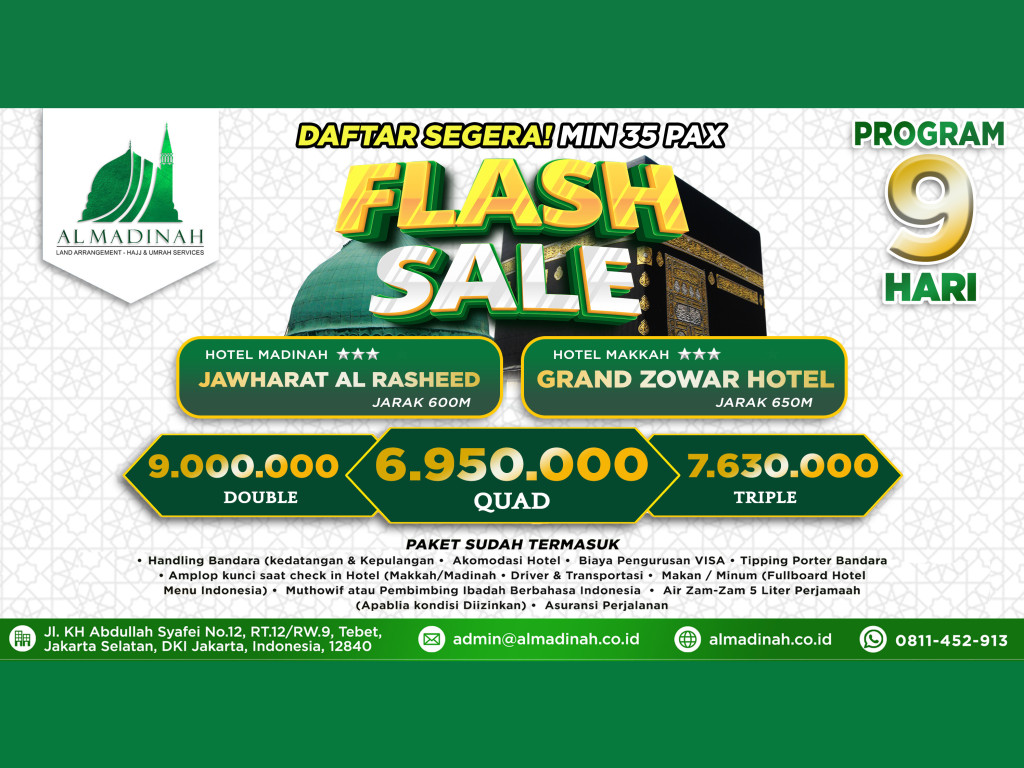 PROMO FLASH SALE MAATHER AL JIWAR X GRAND ZOWAR